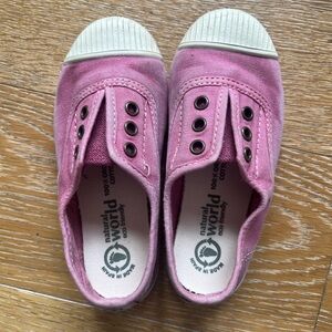 Kids Pink Slip-On Sneakers